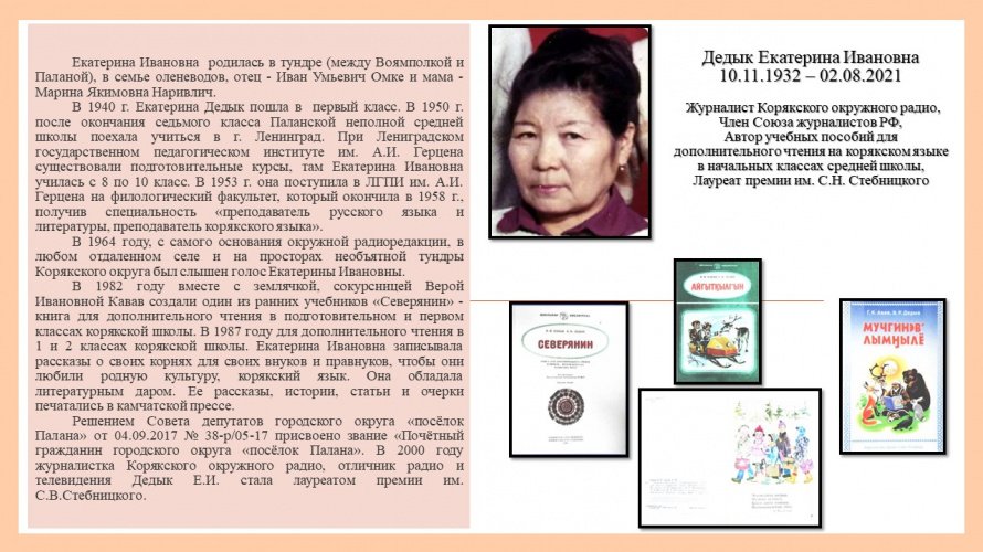 Дедык Екатерина Ивановна